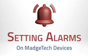 MadgeTech警報類型（設備、軟件和云警報）