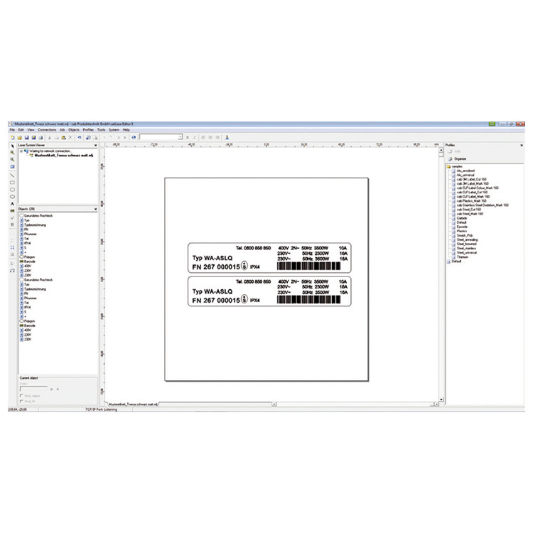 CAB激光編輯軟件cabLase Editor 5